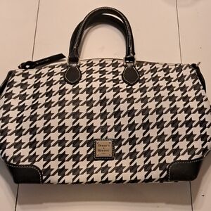 Used Dooney & Bourke Houndstooth Handbag